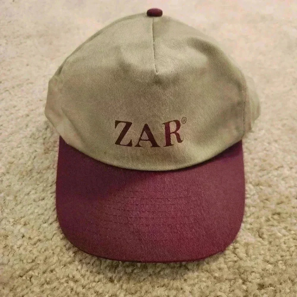 Vintage‎ Zar Hat Tan Red SnapBack Mens One Size